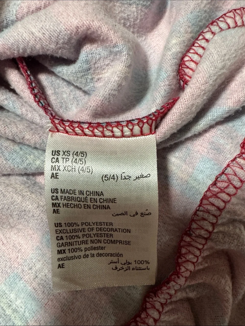 Family Pajamas Red Plaid Girls Long-Sleeve Nightgown